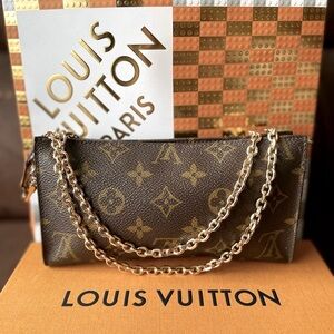 Louis Vuitton vintage monogram bucket pouch
GM on chain